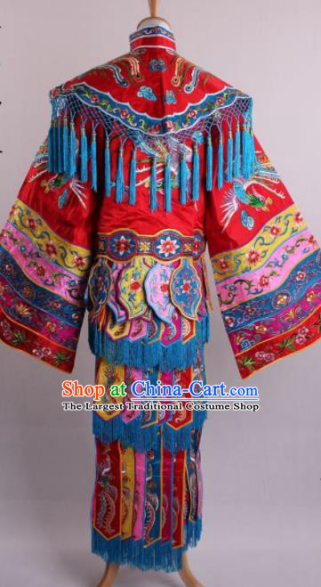 Professional Chinese Beijing Opera Diva Imperial Consort Red Dress Ancient Traditional Peking Opera Costume for Women