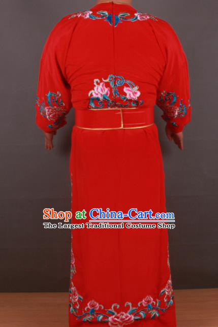 Chinese Shaoxing Opera Niche Jia Baoyu Red Robe Traditional Ancient Gifted Scholar Childe Costume for Men