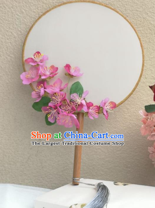Chinese Ancient Princess Wedding Palace Fans Traditional Hanfu Round Fan for Women