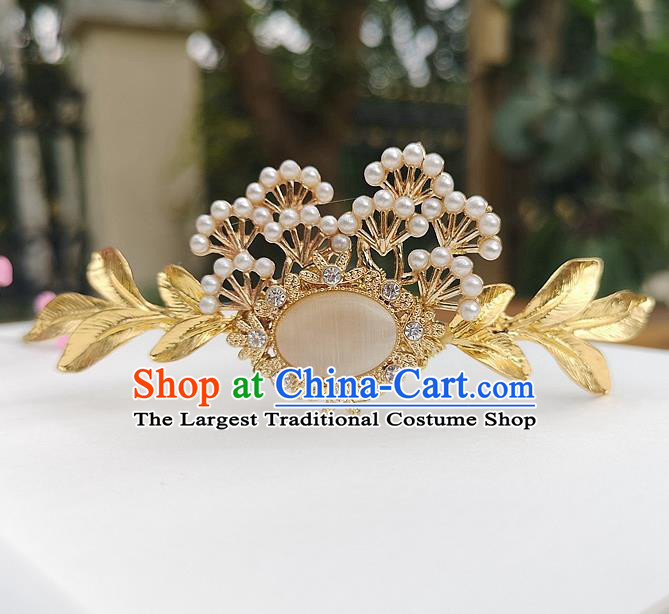 Chinese Ancient Princess Hair Accessories Pine Hair Crown Traditional Hanfu Hairpins for Women