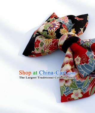 Japanese Geisha Kimono Bowknot Hair Claw Hairpins Traditional Yamato Hair Accessories for Women