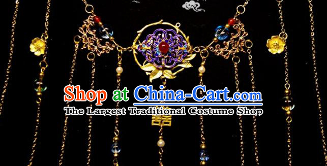 Chinese Ancient Hanfu Necklace Traditional Jewelry Accessories Headwear for Women