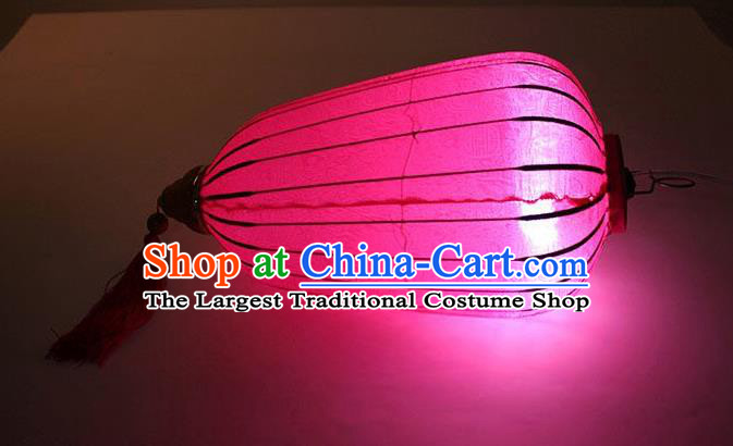 Chinese Traditional Spring Festival Rosy Hanging Lantern Wedding Handmade Palace Lanterns