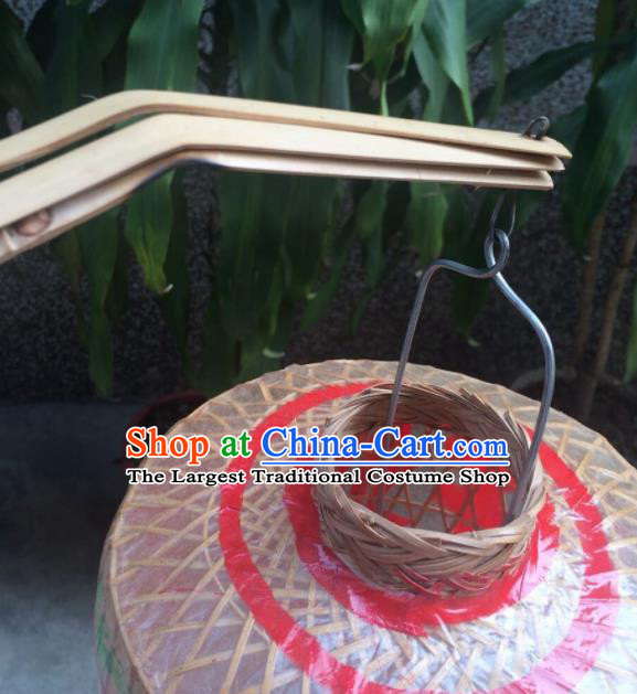 Chinese Traditional New Year Hanging Lantern Handmade Bamboo Weaving Palace Lanterns
