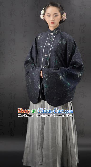 Chinese Traditional Ming Dynasty Countess Replica Costumes Ancient Young Mistress Hanfu Dress for Women