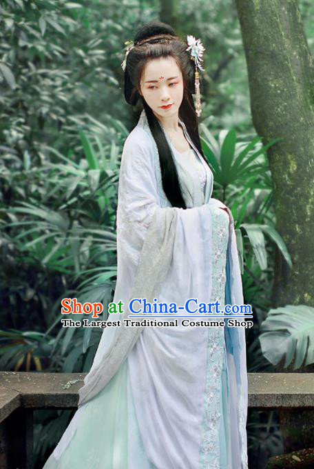 Chinese Traditional Song Dynasty Young Lady Replica Costumes Ancient Female Swordsman Hanfu Dress for Women