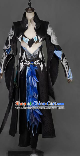 Chinese Ancient Cosplay Heroine Female Assassin Armor Dress Traditional Hanfu Swordsman Costume for Women