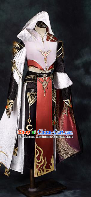 Chinese Ancient Drama Cosplay General Clothing Traditional Hanfu Swordsman Costume for Men