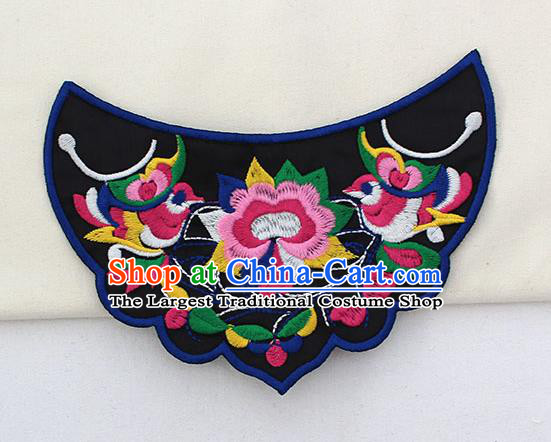 Chinese Ancient Handmade Embroidered Birds Patch Traditional Embroidery Appliqu Craft for Women