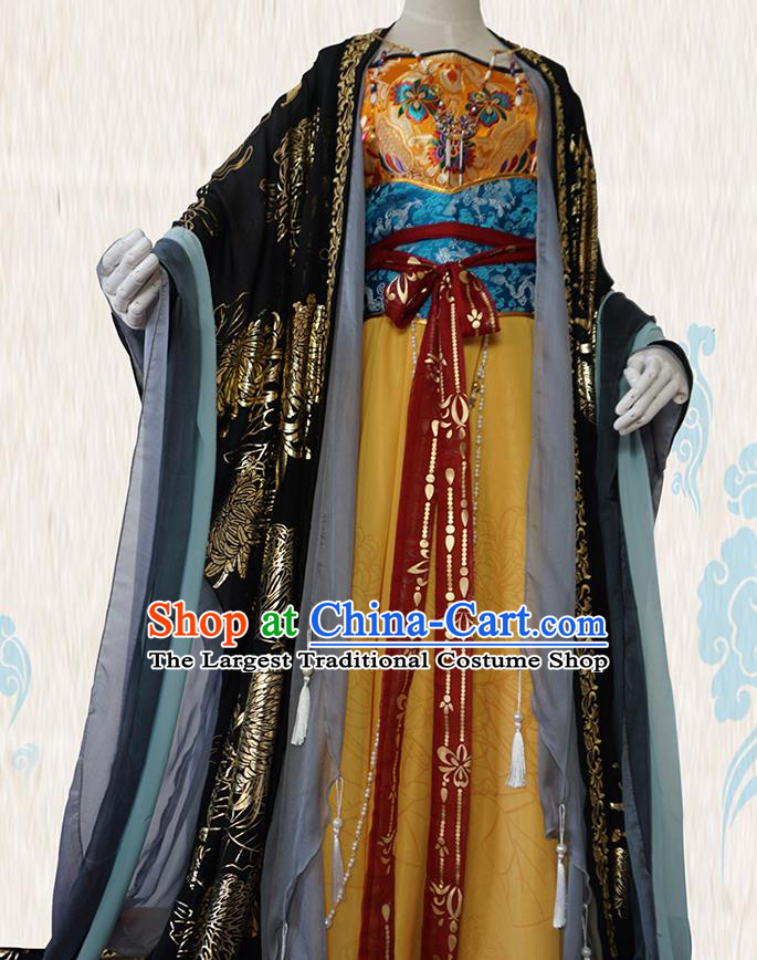 Chinese Traditional Cosplay Court Queen Dress Custom Ancient Tang Dynasty Imperial Consort Costume for Women