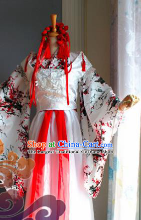 Traditional Chinese Cosplay Princess Peri Dress Ancient Court Lady Swordswoman Costume for Women