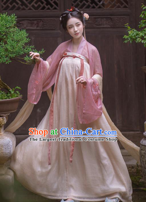 Chinese Ancient Tang Dynasty Imperial Consort Hanfu Dress Traditional Court Princess Costumes for Women