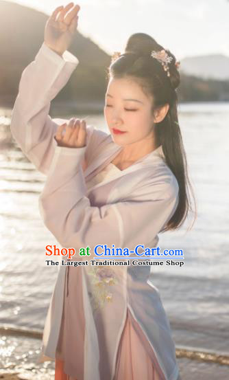 Traditional Chinese Song Dynasty Embroidered Hanfu Dress Ancient Nobility Lady Replica Costumes for Women