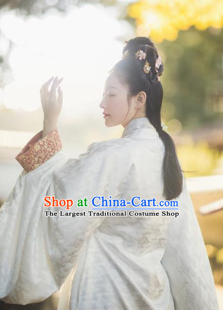 Traditional Chinese Ming Dynasty Imperial Consort Embroidered Hanfu Dress Ancient Court Countess Replica Costumes for Women