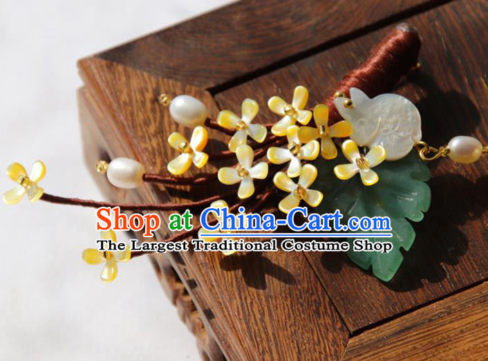 Chinese Ancient Court Fragrans Brooch Traditional Princess Hanfu Breastpin Accessories for Women