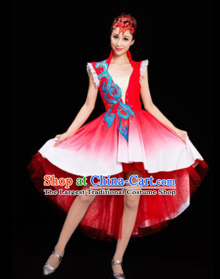 Chinese National Folk Dance Dress Traditional Classical Dance Costume for Women