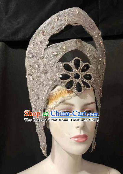 Customized Halloween Cosplay Deluxe Hair Accessories Brazil Parade Catwalks Hat Giant Headpiece for Women