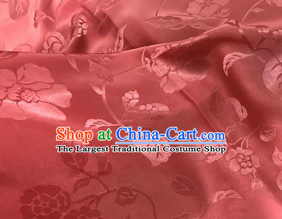 Asian Chinese Traditional Twine Pattern Design Carmine Brocade China Hanfu Satin Fabric Material