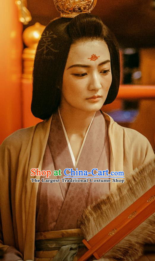Ancient Chinese Tang Dynasty Empress Dress Drama the Longest Day in Chang An Yan Yuhuan Replica Costumes and Headpiece for Women