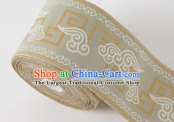 Chinese Traditional Hanfu Embroidered Clouds Pattern Waistband Lace Fabric Asian China Costume Collar Accessories