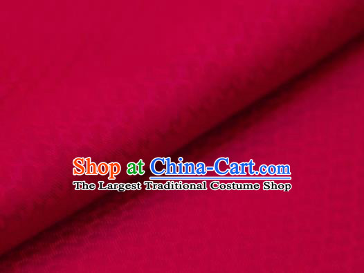 Chinese Traditional Gold Ingot Pattern Design Rosy Silk Fabric Asian China Hanfu Gambiered Guangdong Mulberry Silk Material
