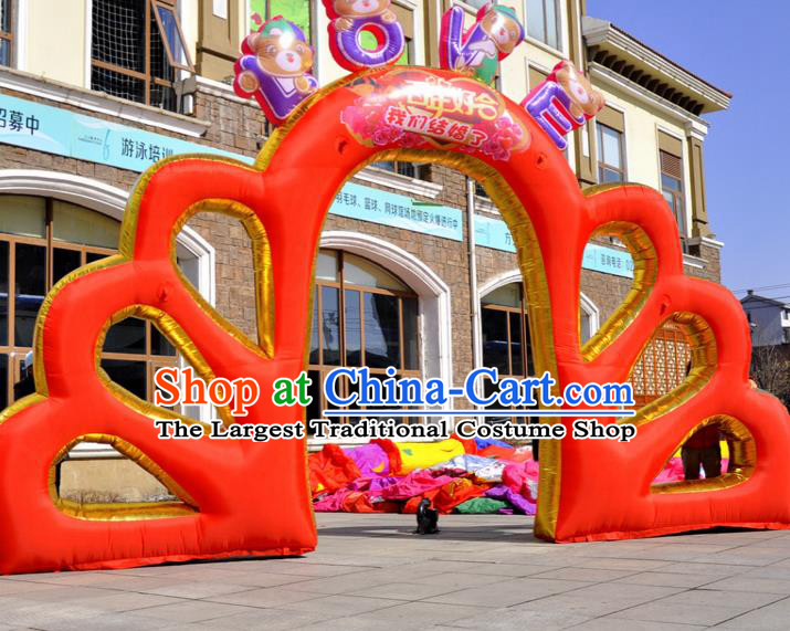 Large Christmas Inflatable Red Archway Product Models Wedding Inflatable Arches