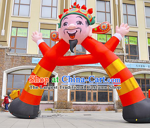 Large Chinese Inflatable God of Wealth Archway Product Models New Year Inflatable Arches