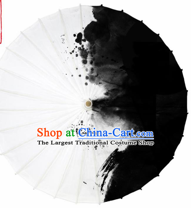 Chinese Traditional Ink Oil Paper Umbrella Artware Paper Umbrella Classical Dance Umbrella Handmade Umbrellas