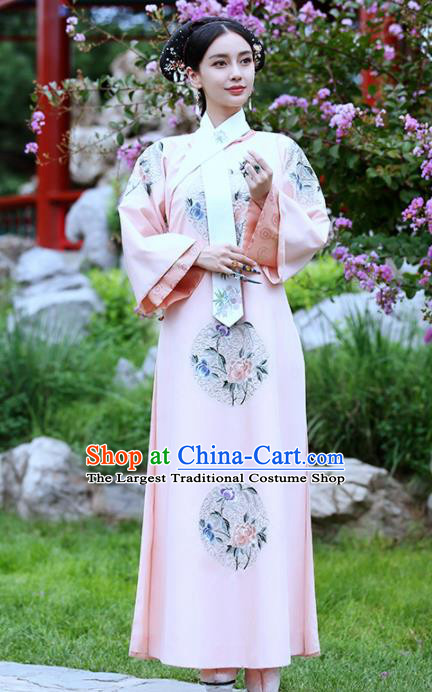 Chinese Drama Ancient Imperial Consort Dress Traditional Qing Dynasty Manchu Lady Replica Costumes for Women