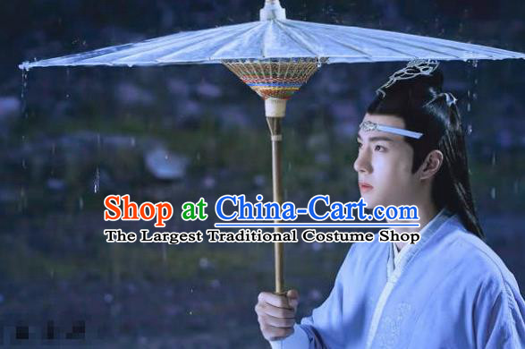 Chinese Traditional Swordsman Oil Paper Umbrella Artware Paper Umbrella Classical Dance Umbrella Handmade Umbrellas
