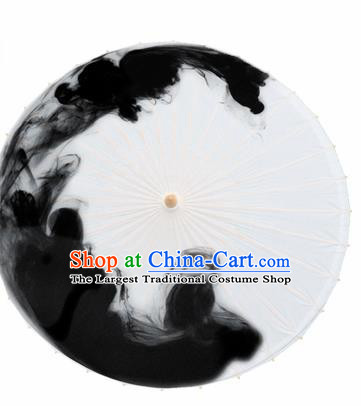 Chinese Traditional Ink Spread Oil Paper Umbrella Artware Paper Umbrella Classical Dance Umbrella Handmade Umbrellas