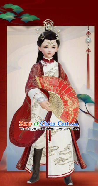 Chinese Traditional Cosplay Swordsman King Costumes Ancient Young Knight Clothing for Men