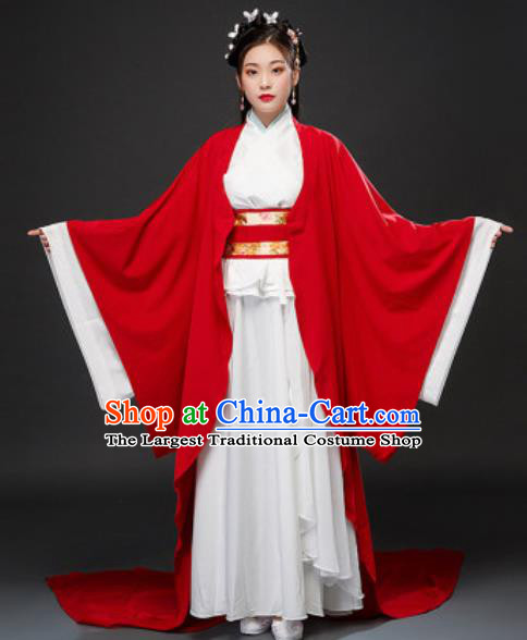Chinese Traditional Court Lady Xiao Qiao Dress Ancient Drama Three Kingdoms Period Beauty Costumes for Women