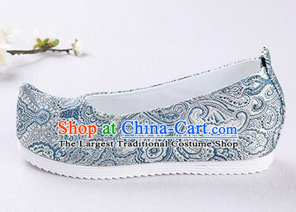 Chinese Handmade Opera Satin Shoes Traditional Hanfu Shoes National Shoes for Women