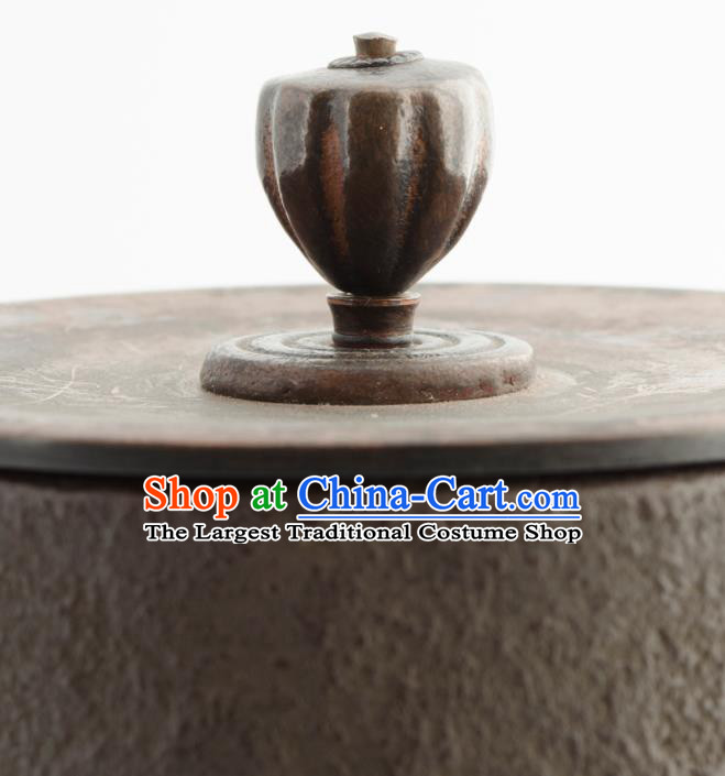Chinese Handmade Iron Kettle Traditional Tea Pot Craft Decoration
