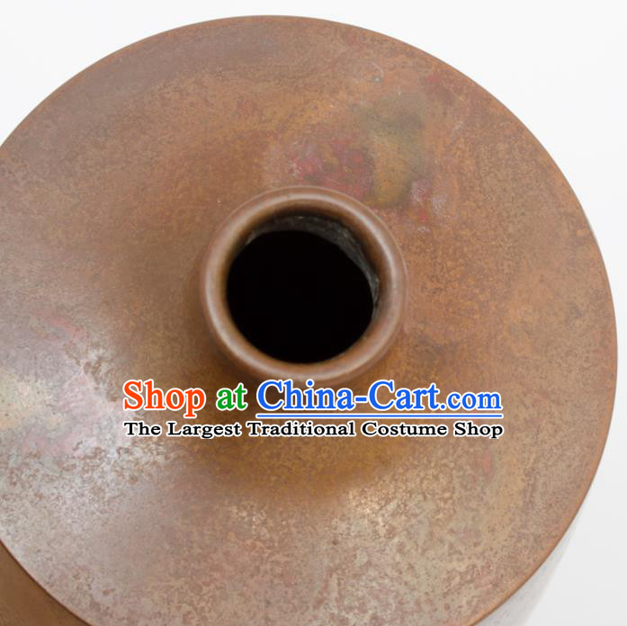 Chinese Handmade Bronze Vase Traditional Copper Craft Decoration