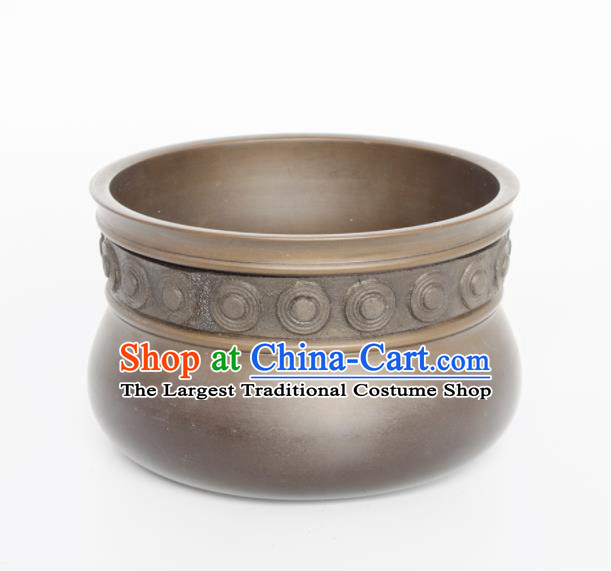 Chinese Handmade Bronze Jar Traditional Copper Pot Craft Decoration