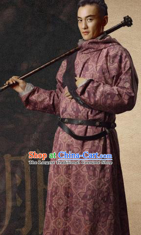 Chinese Ancient Tang Dynasty Swordsman Long Bo Drama the Longest Day in Chang An Zhou Yiwei Replica Costumes for Men