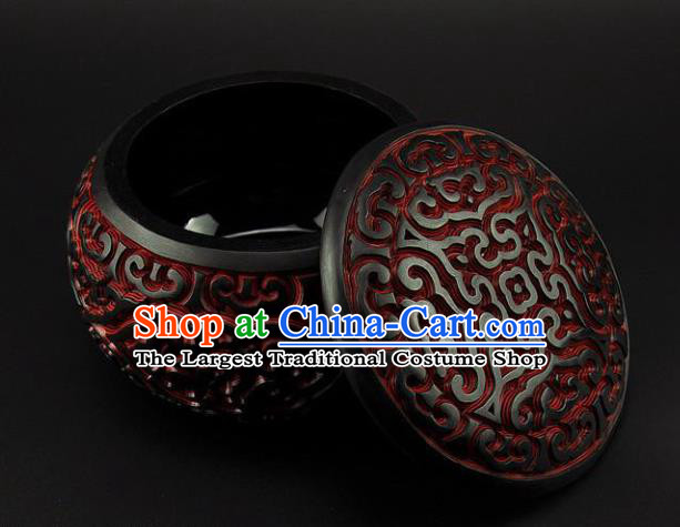 Traditional Chinese Handmade Lacquerware Carving I go Box Craft