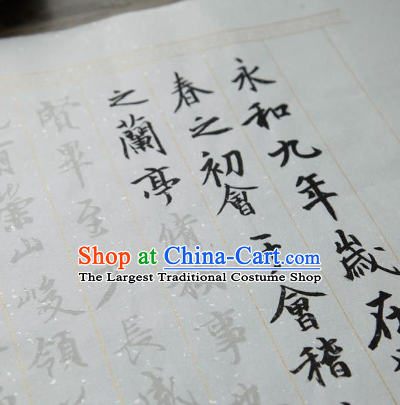 Traditional Chinese Classical Calligraphy Paper Handmade Couplet Regular Script Copybook Xuan Paper Craft