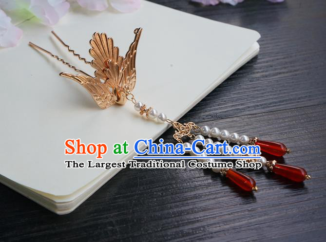 Chinese Classical Dance Hair Clip Hair Accessories Handmade Ancient Tang Dynasty Hanfu Hairpin for Women