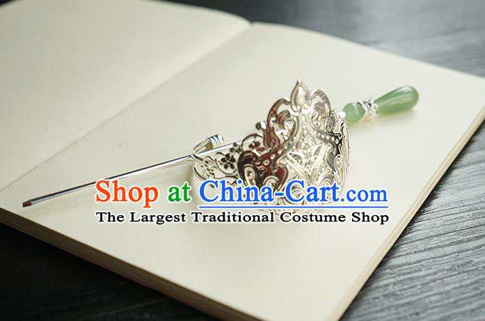 Chinese Hanfu Classical Hair Accessories Handmade Ancient Swordsman Hair Crown and Hairpin for Women