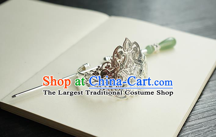 Chinese Hanfu Classical Hair Accessories Handmade Ancient Swordsman Hair Crown and Hairpin for Women