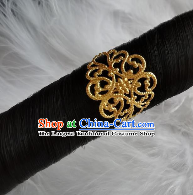 Chinese Women Classical Dance Brass Hairpin Handmade Ancient Princess Hanfu Hair Accessories Tang Dynasty Hair Claw