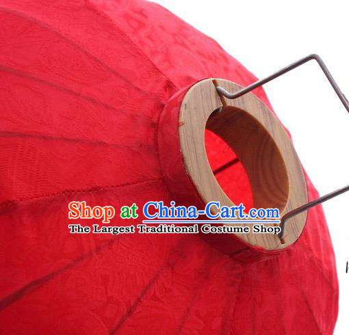 Chinese Traditional Pattern Red Silk Palace Lanterns Handmade Hanging Lantern Classical Festive New Year Onion Lamp