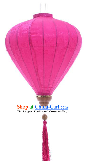 Handmade Chinese Classical Pink Silk Palace Lanterns Traditional New Year Decoration Lantern Spring Festival Lamp