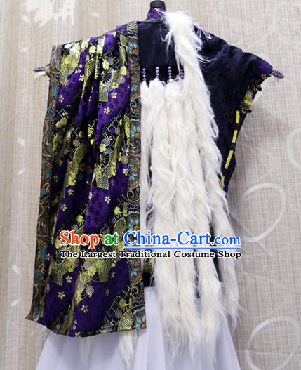 Cosplay BJD Emperor Purple Costumes Custom China Ancient Royal Highness Clothing