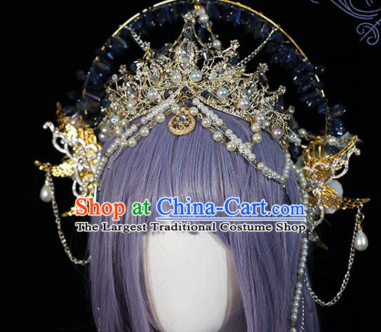 Cosplay Bride Royal Crown Halloween Princess Hair Accessories