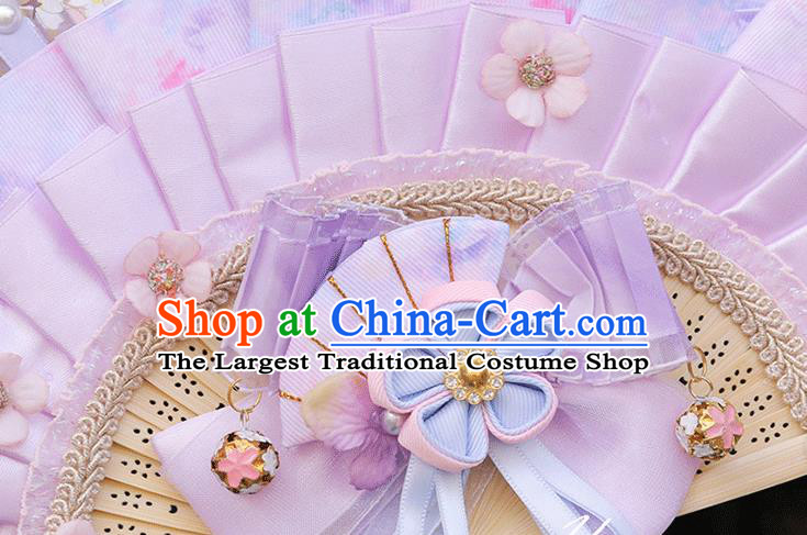Custom Kimono Folding Fans China Handmade Classical Silk Fan