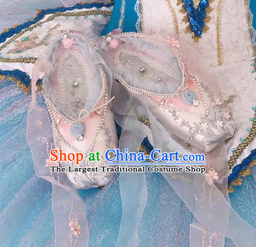 Custom Ballet Dance Shoes Halloween Cosplay Wedding Shoes Bride Pink Shoes